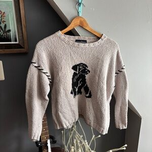 Vintage Katherine Johansson Black Dog Sweater
